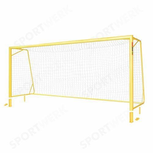 Ворота для пляжного футбола для закрытых площадок мобильные с дугами и системой закладных стаканов в пол SpW-AG-550-2